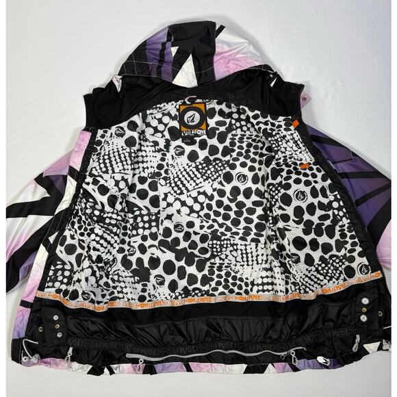 Volcom Nimbus Snowboard Ski Jacket Thermal Geometric Pattern Medium - Picture 4 of 13